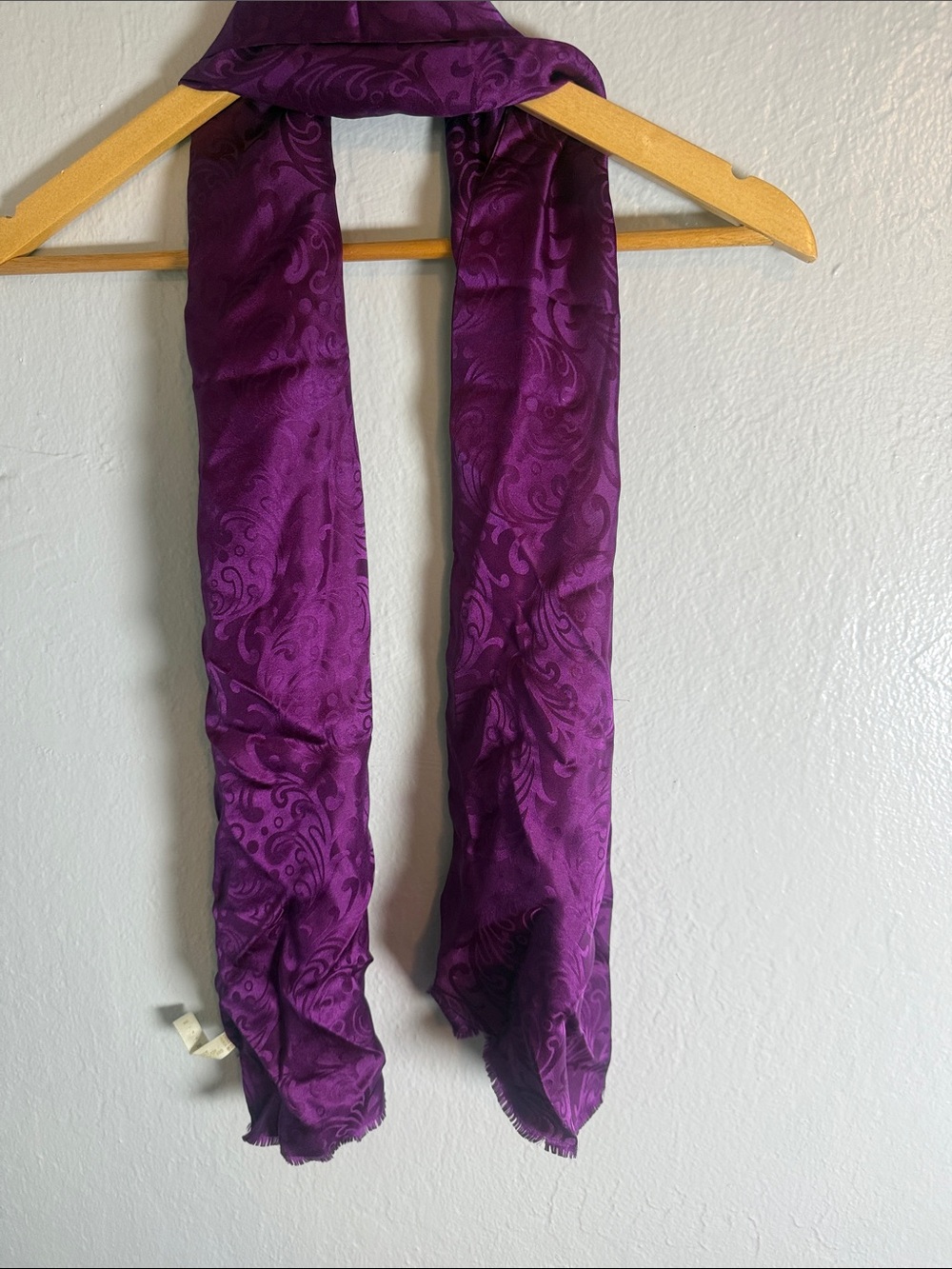 Perry Ellis Purple Paisley Jacquard Scarf